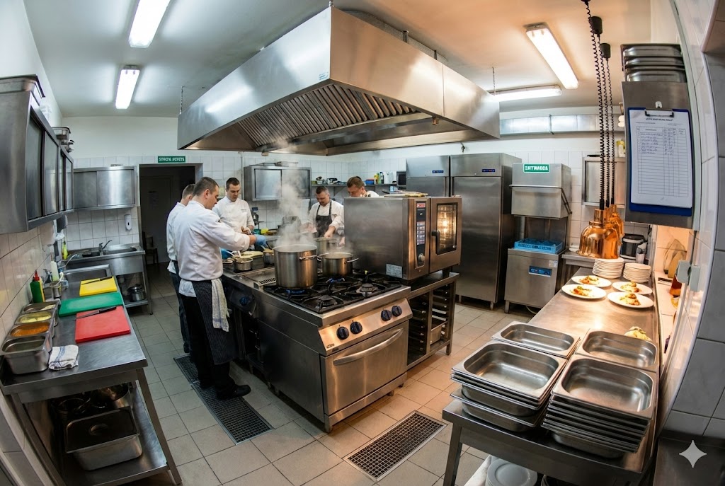 Wyposażenie kuchni gastronomicznych - o czym trzeba pamiętać? Najważniejsze informacje dla restauratorów